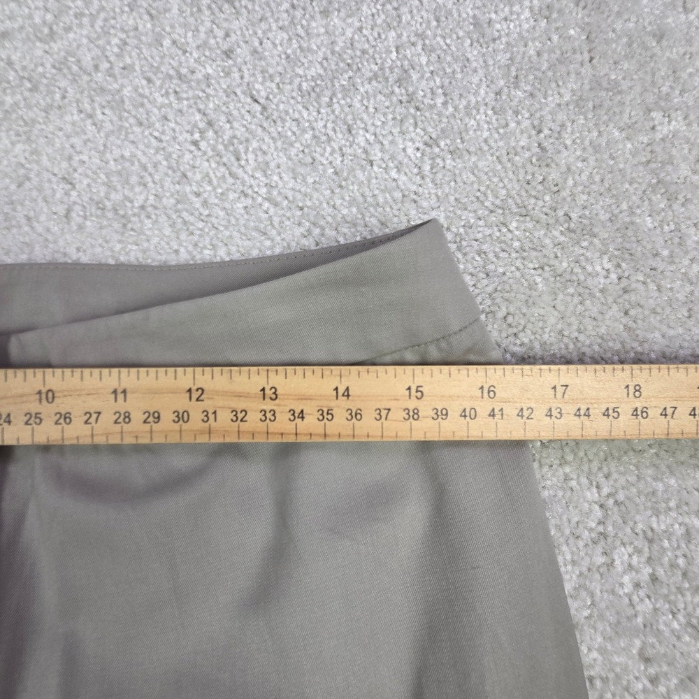 Lafayette 148 New York Barrow Virgin Wool Straight Leg Pants Taupe Grey Size 6 - Picture 9 of 12